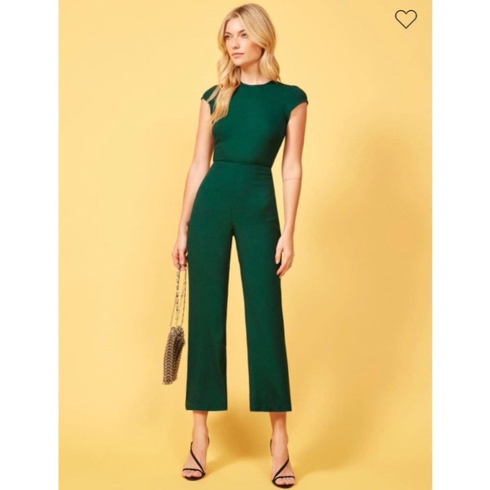 Reformation Green Mayer Jumpsuit size 0